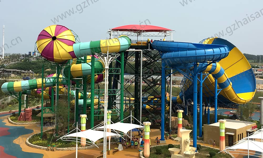 辽宁盖州亚特兰蒂斯海乐园大喇叭、暴风谷组合